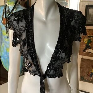 Vintage sequins collar